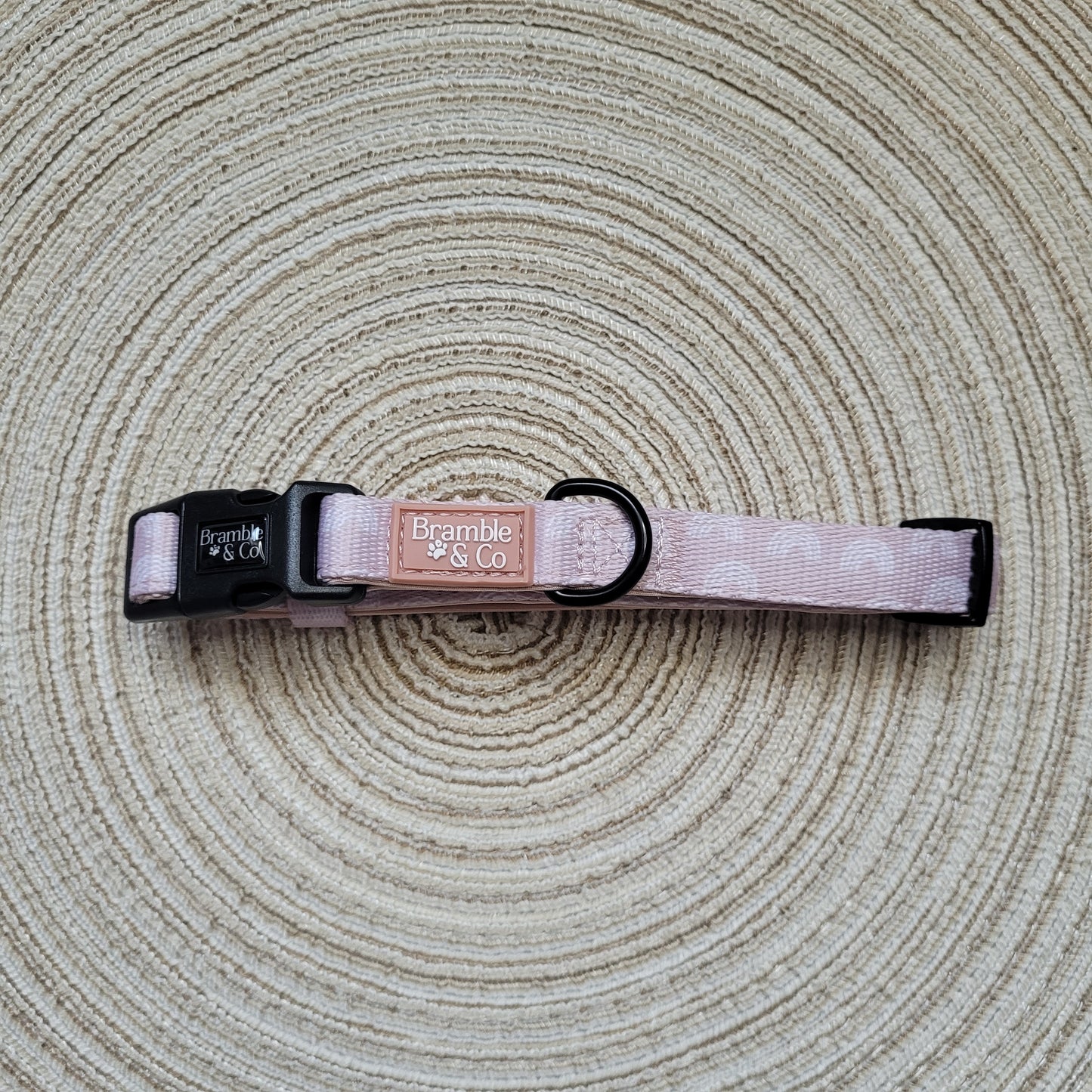 Adjustable Collar - Dusty Rose Rainbows