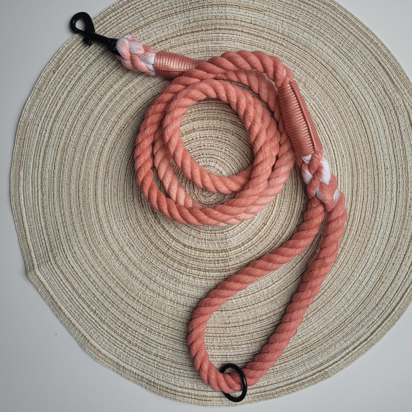 Rope Lead - Orange Twist