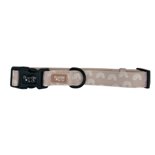 Adjustable Collar - Dusty Rose Rainbows