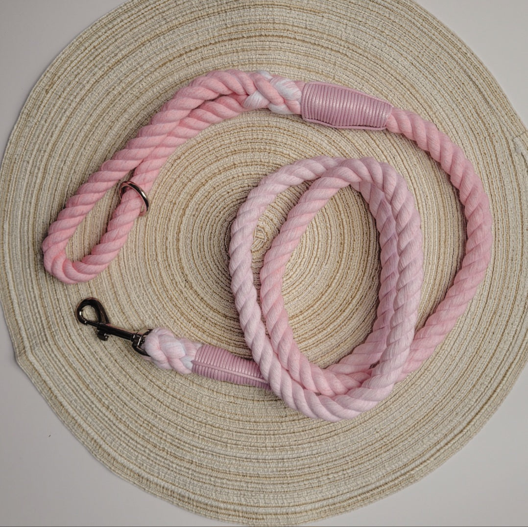 Rope Lead - Soft & Sweet Pink